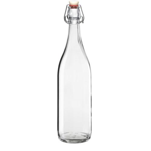 Butelka szklana z zamknięciem patentowym o pojemności 750 ml.