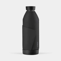 Bidony / butelki / karafki Butelka / bidon ze szkła borokrzemowego Closca Classic Black Glacier 420 ml