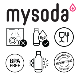 Saturatory Butelka dodatkowa MySoda o pojemności 1000 ml, kolor czarny