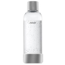 Butelka dodatkowa MySoda o pojemności 1000 ml, kolor srebrny