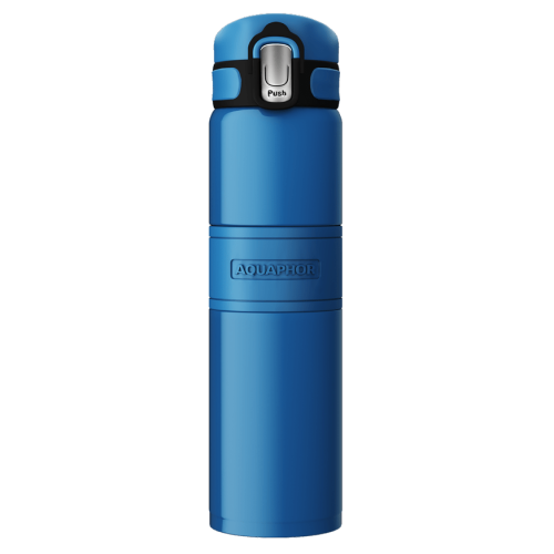 Bidon termiczny Aquaphor Thermos 480 ml kolor niebieski