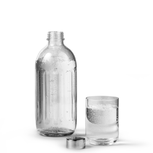 Butelka szklana do saturatora Aarke Carbonator Pro o pojemności 800 ml