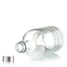 Bidony / butelki / karafki Butelka szklana 700 ml z nakrętką aluminiową