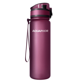 Butelka filrująca Aquaphor City 500 ml kolor bordowy