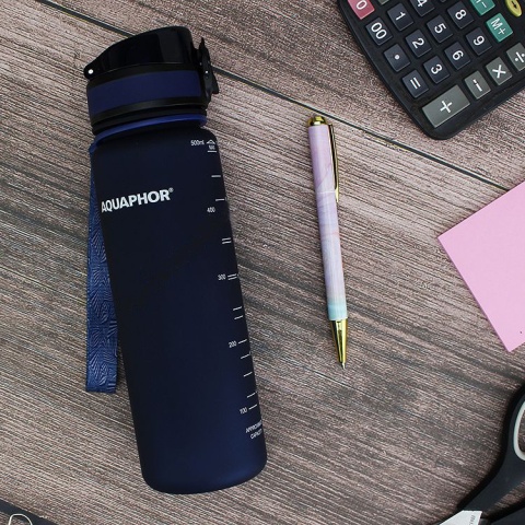 Butelka filrująca Aquaphor City 500 ml kolor granatowy