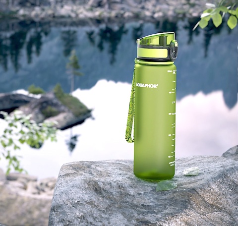 Butelka filrująca Aquaphor City 500 ml kolor limonkowy / zielony