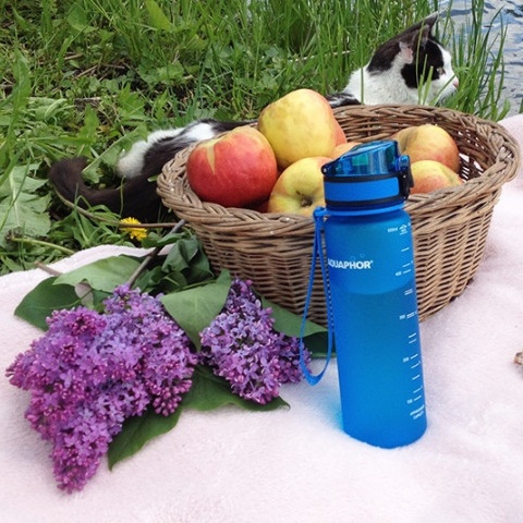 Butelka filrująca Aquaphor City 500 ml kolor niebieski