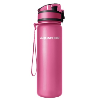 Butelka filrująca Aquaphor City 500 ml kolor różowy / fuksja