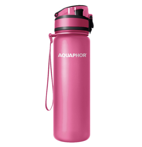 Butelka filrująca Aquaphor City 500 ml kolor różowy / fuksja