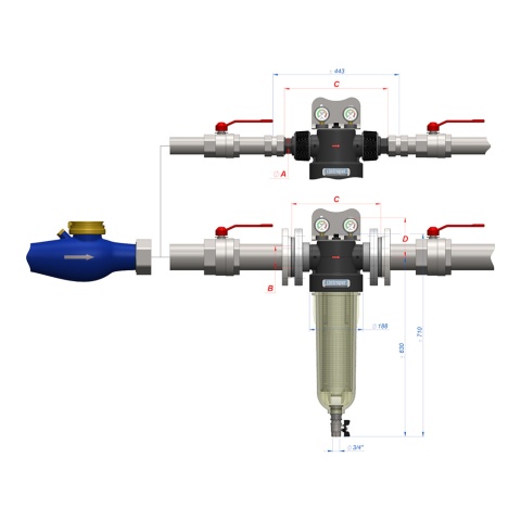 Filtr wstępny mechaniczny Cintropur NW500 2"