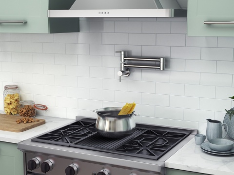 Bateria natynkowa (pot filler) BlueWater Imax kolor: chrom