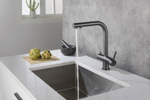 Bateria trójdrożna (2-way) BlueWater Apala kolor grafit / gun metal, pull-out