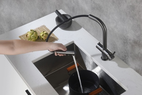 Bateria trójdrożna (2-way) BlueWater Apala kolor grafit / gun metal, pull-out