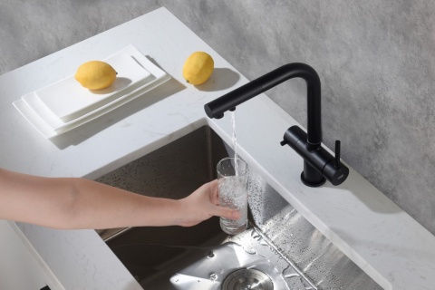 Bateria trójdrożna (2-way) BlueWater Apala kolor: czarny mat, pull-out