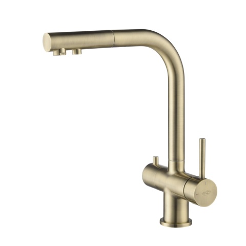 Bateria trójdrożna (2-way) BlueWater Apala kolor: mosiądz antyczny, pull-out