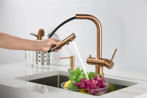 Bateria trójdrożna (2-way) BlueWater Apala kolor: miedziany, pull-out