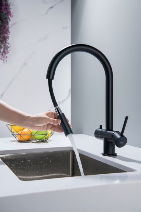 Bateria trójdrożna (2-way) BlueWater Cyrus kolor: czarny mat, pull-out