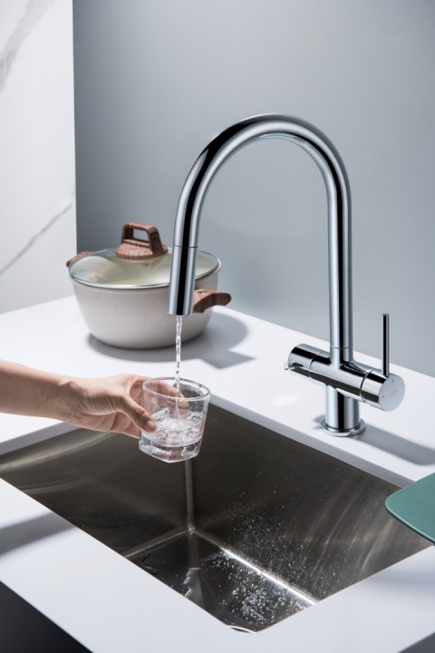 Bateria trójdrożna (2-way) BlueWater Cyrus kolor: chrom, pull-out