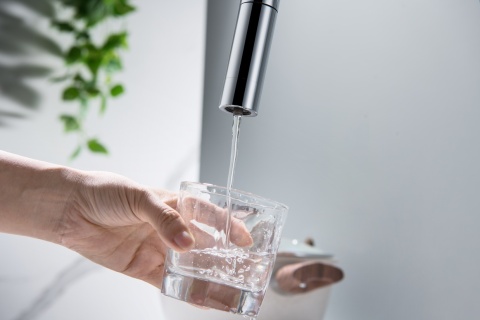 Bateria trójdrożna (2-way) BlueWater Cyrus kolor: chrom, pull-out