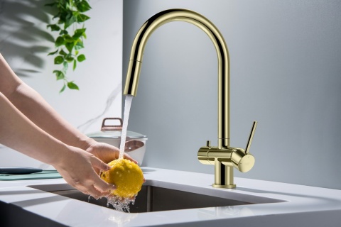 Bateria trójdrożna (2-way) BlueWater Cyrus kolor: złoty, pull-out