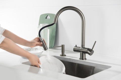 Bateria trójdrożna (2-way) BlueWater Cyrus kolor: grafit / gun metal, pull-out