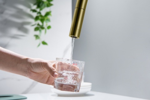 Bateria trójdrożna (2-way) BlueWater Cyrus kolor: mosiądz antyczny, pull-out