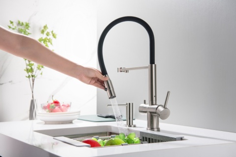 Bateria trójdrożna (2-way) BlueWater Tusar kolor: stal