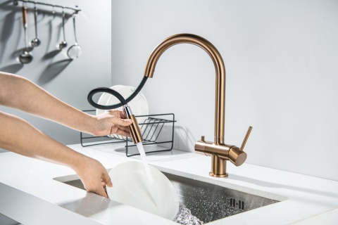 Bateria trójdrożna (2-way) BlueWater Cyrus kolor: miedziany, pull-out