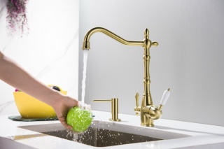 Bateria trójdrożna (2-way) BlueWater Saxo kolor: mosiądz antyczny