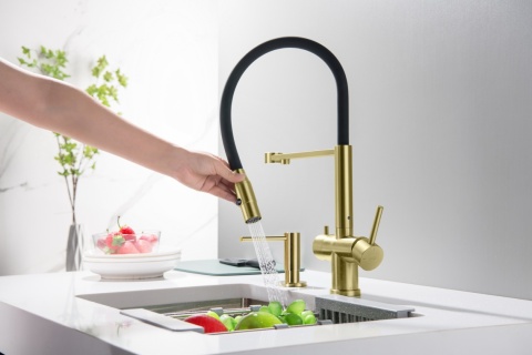 Bateria trójdrożna (2-way) BlueWater Tusar kolor: mosiądz antyczny