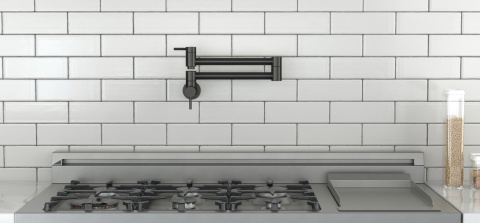 Bateria natynkowa (pot filler) BlueWater Imax kolor: czarny mat