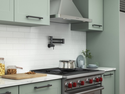 Bateria natynkowa (pot filler) BlueWater Imax kolor: czarny mat