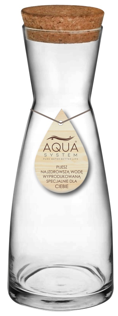 Karafka szklana Ypsilon 500 ml z korkiem