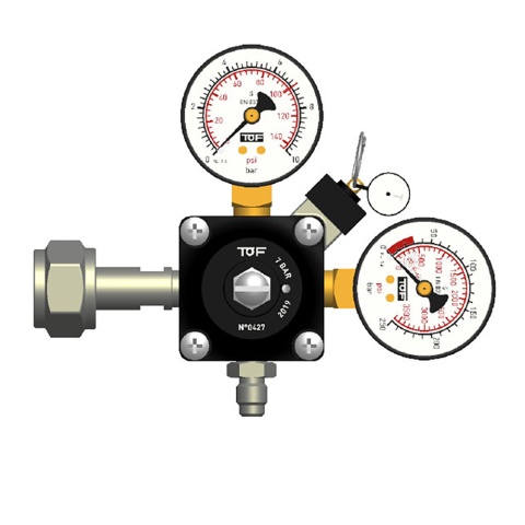 TOF reduktor ciśnienia do butli CO2 24PLH2L1U2