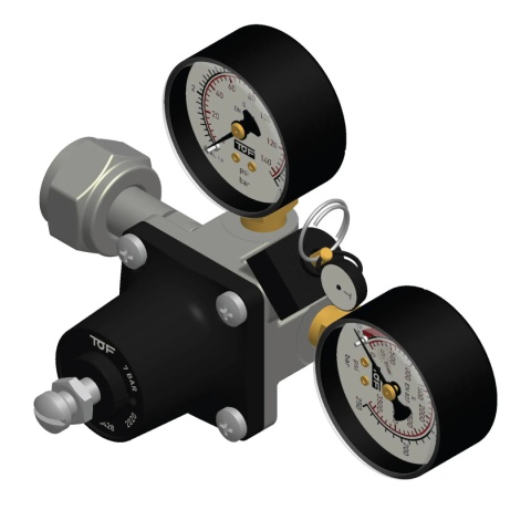 TOF reduktor ciśnienia do butli CO2 24PLH2L1U2