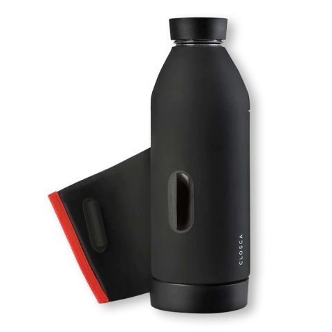 Bidon / butelka ze szka borokrzemowego Closca Classic Travel Bottle 420 ml, kolor: Coral