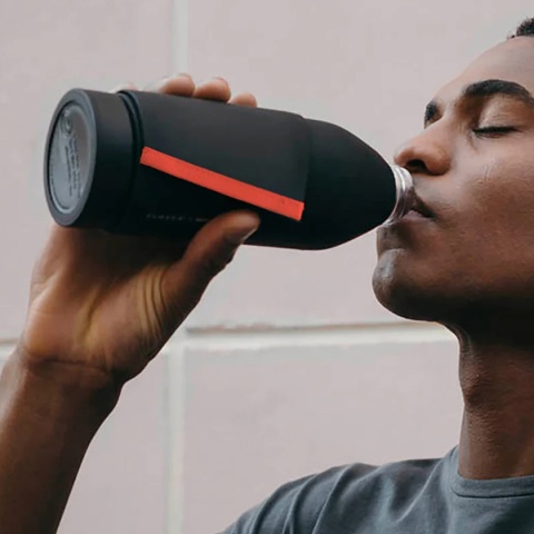 Bidon / butelka ze szka borokrzemowego Closca Classic Travel Bottle 420 ml, kolor: Coral