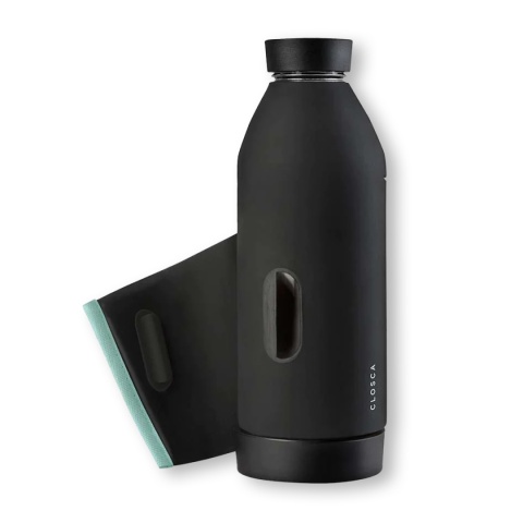 Bidon / butelka ze szka borokrzemowego Closca Classic Travel Bottle 420 ml, kolor: Glacier