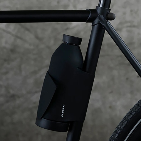 Bidon / butelka ze szka borokrzemowego Closca Classic Travel Bottle 600 ml, kolor: Black Nude