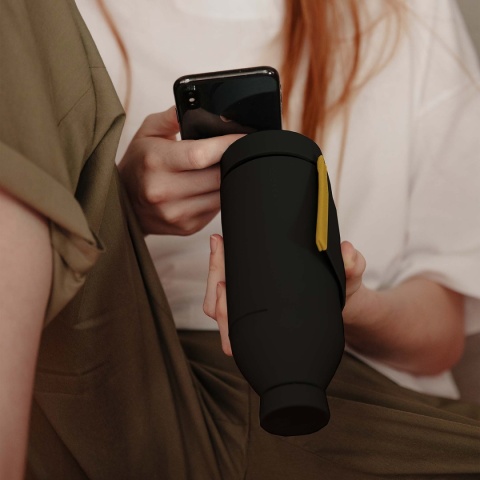 Bidon / butelka ze szka borokrzemowego Closca Classic Travel Bottle 420 ml, kolor: Savannah