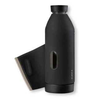 Bidon / butelka ze szka borokrzemowego Closca Classic Travel Bottle 420 ml, kolor: Beach