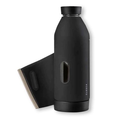 Bidon / butelka ze szka borokrzemowego Closca Classic Travel Bottle 420 ml, kolor: Beach