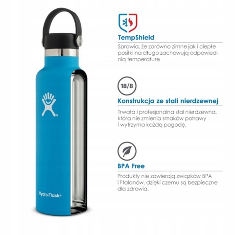 Bidon termiczny Hydro Flask 21 Oz Standard Mouth 621 ML kolor: Aloe