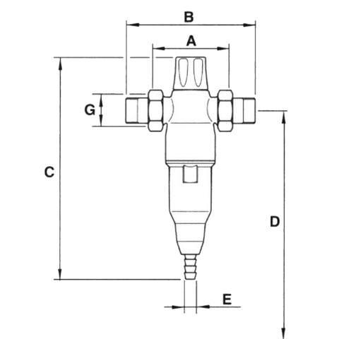 Filtr wstepny mechaniczny BWT Europafilter RS (RF) 2"