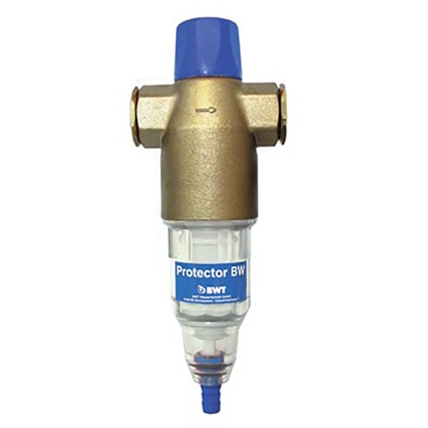 Filtr wstepny mechaniczny z płukaniem wstecznym BWT Protector BW 1"