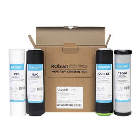 Komplet wkładów wymiennych CHVROBUSTCOFFEE - 4 sztuki - do stacji ROBUST COFFEE