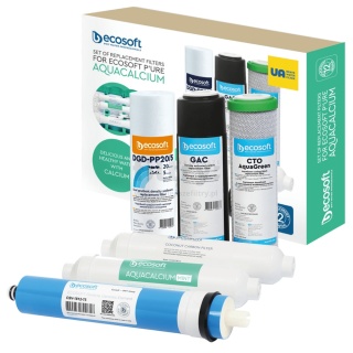 Komplet wkładów wymiennych, serwis roczny do urządzenia Ecosoft AquaCalcium CHV6PUREMAC (6 wkładów)