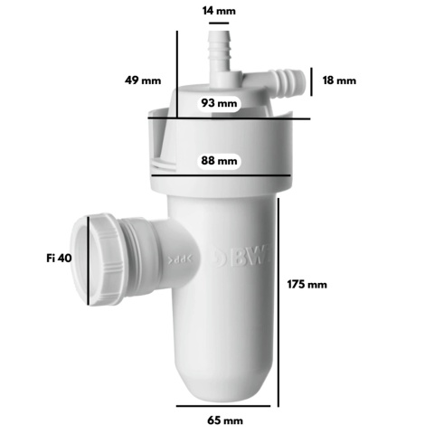 Syfon przyłączeniowy do zmiękczaczy wody BWT