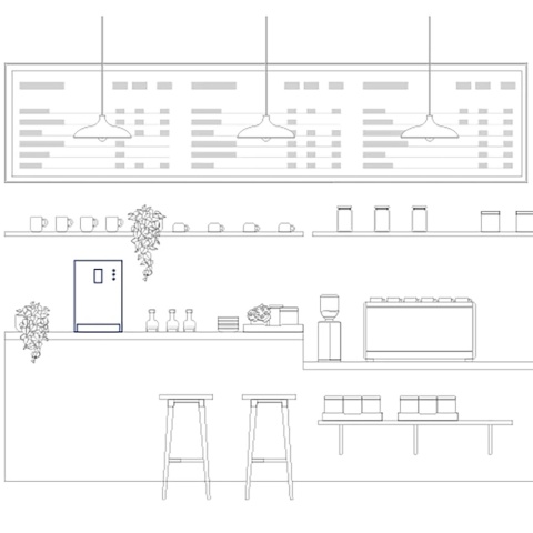 Dystrybutor wody FlowCare 30TP Nablatowy kolor: czarny