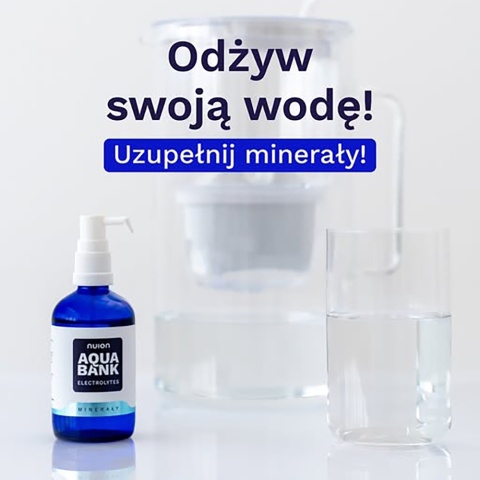 Suplement wody Puromedica Nuion AquaBank - magnez, selen, cynk, potas - opakowanie 100 ml